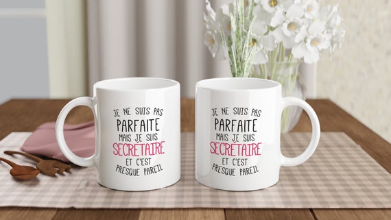 Mug Secrétaire Pour Femme Cadeau Humour Départ Collègue Métier