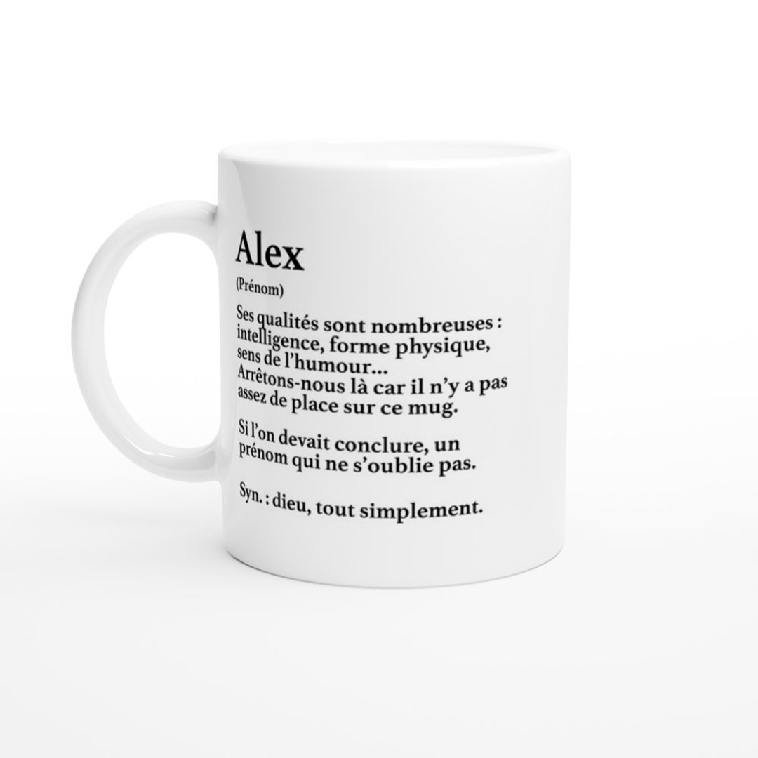 Mug Cadeau Alex Définition Alex Cadeau Prénom Personnalisé -  Canada