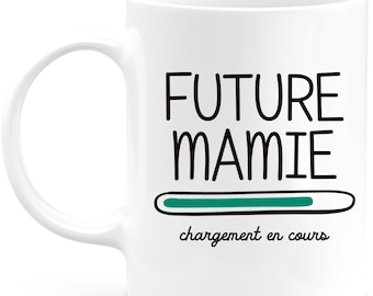 Mug future mamie 2022 Veuillez Patienter - Tasse Originale Annonce Grossesse Naissance Enfant idée Cadeau Annonce bébé grand mère