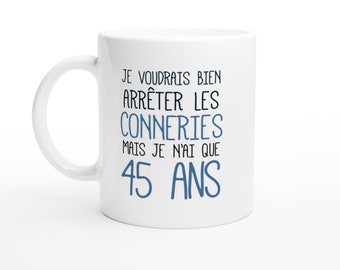 45e Mug Anniversaire Etsy