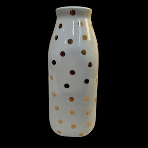 Vintage Polka Dot Vase - Etsy