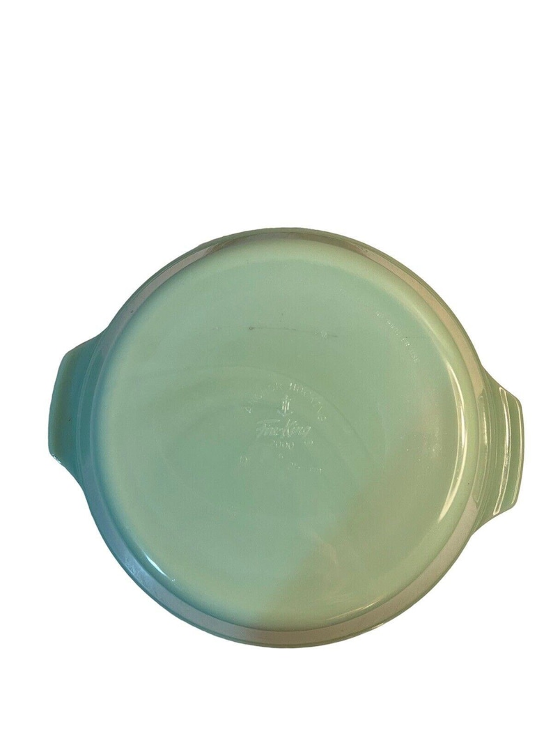 Vintage Fire King Jadeite 10 Inch Pie Plate 2 Qt Casserole Dish Sugar
