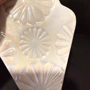Anthropologie Lapin Regency Ceramic Luster White Cake Pie Server NEW with Tags bild 3