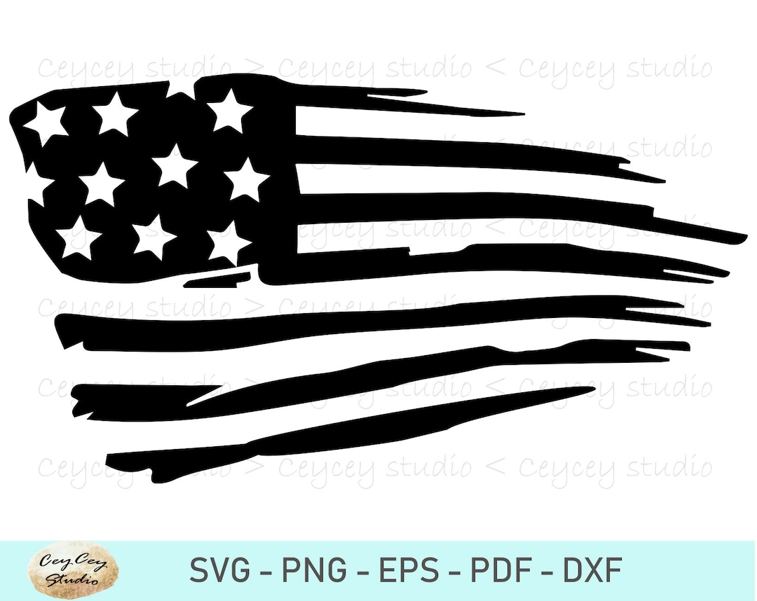 Grunge Flag Svg 4th of July Svg Patriotic Svg Flag Svg - Etsy