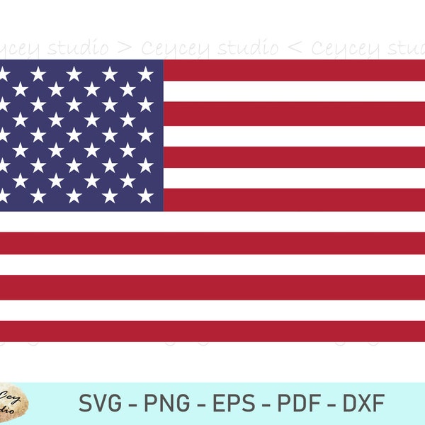American Flag Svg, Usa Flag Clipart, 4th of July Svg, Patriotic Svg, Flag Svg, Veteran Svg, Independece Day Svg, Png, Eps, Dxf, Pdf