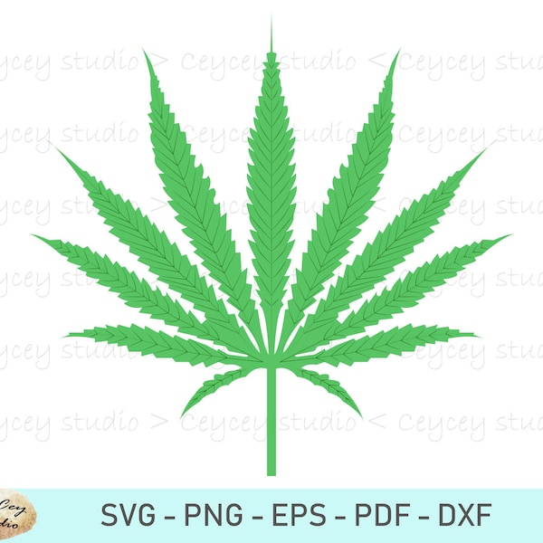 Marijuana Svg, Hemp Leaf Svg, Thumb Svg, Marijuana Leaf Svg, Weed Svg, Blessed Svg, Png, Eps, Dxf, Pdf, Digital File, Silhouette