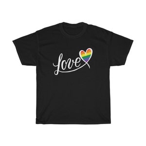 Love Shirt, Pride Shirt, Rainbow Love Shirt, Rainbow Shirt, LGBT Shirt, LGBTQ Shirt