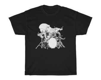 Octopus Drummer T-Shirt: Music Lover Gift