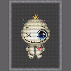 Volt. A voodoo doll. Cross stitch pattern. PDF #1007