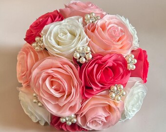 Communion Bouquet, silk flower bouquet, 1st holy communion flower bouquet