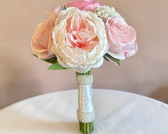 Communion Bouquet, silk flower bouquet, 1st holy communion flower bouquet