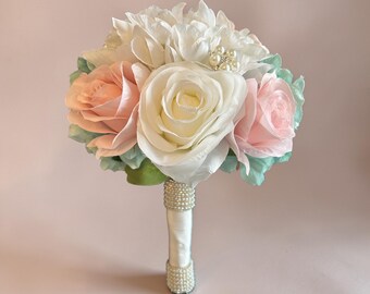 Communion Bouquet, silk flower bouquet, 1st holy communion flower bouquet
