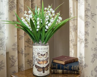 Lily of the Valley arrangement, faux floral arrangement