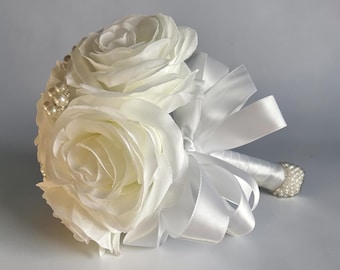 Communion Bouquet, prom bouquet, silk flower bouquet, faux flower bouquet