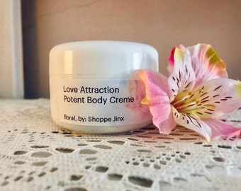 Love Potion Whipped Body Creme, passion body creme for Women to attract men, floral love creme.