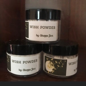 Wishing Powder, activated metaphysical wish powder.