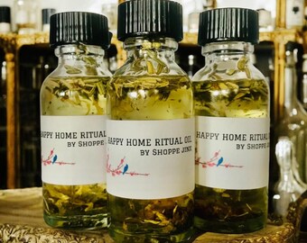 Happy Home Ritual Oil, 1OZ, peaceful home oil, calm & happy results oil