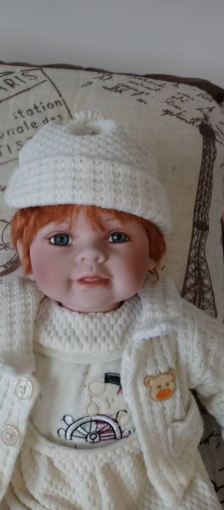 Duck House Porcelain Red Head Reborn Doll Vintage Excellent | Etsy
