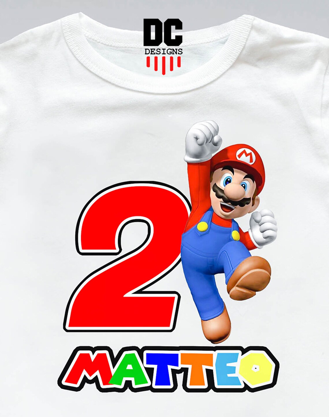 Super mario bros Iron On Transfer Image/Personalize/ birthday Etsy