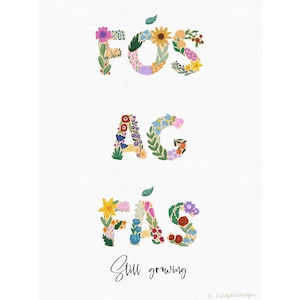 Inspirational Irish Quote Digital Print “Fós Ag Fás” | “Still Growing”