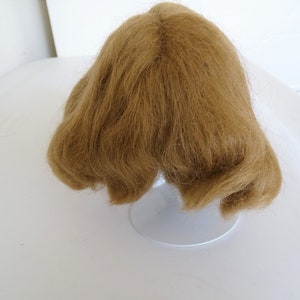 Peruca de boneca vintage sintética mohair tamanho 10 EUA estoque antigo de loja