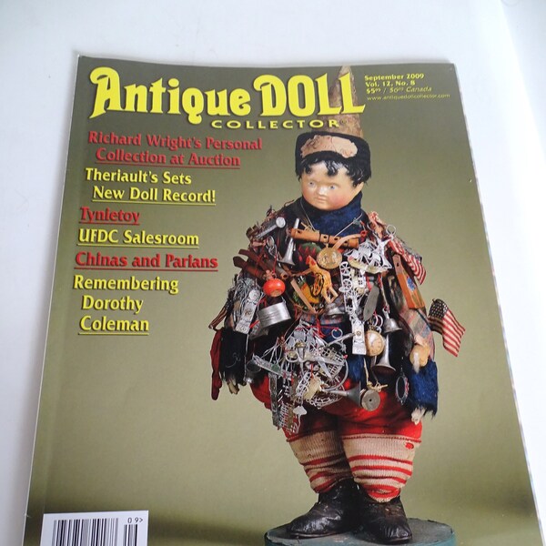 Magazine Antique Doll Collector September 2009 China's Parian's Coleman Wright