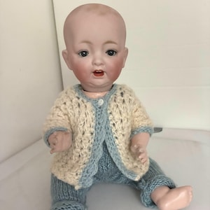 Antike deutsche 15&quot;Bisquit Solid Dome Baby Puppe 3-5