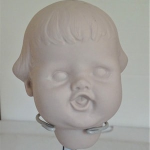 Antique Reproduction 12&quot; Molded Hair Toddler Porcelain Head Doll Making