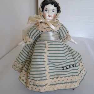 Vintage Antique Reproduction 10&quot; China Head Jennie Doll