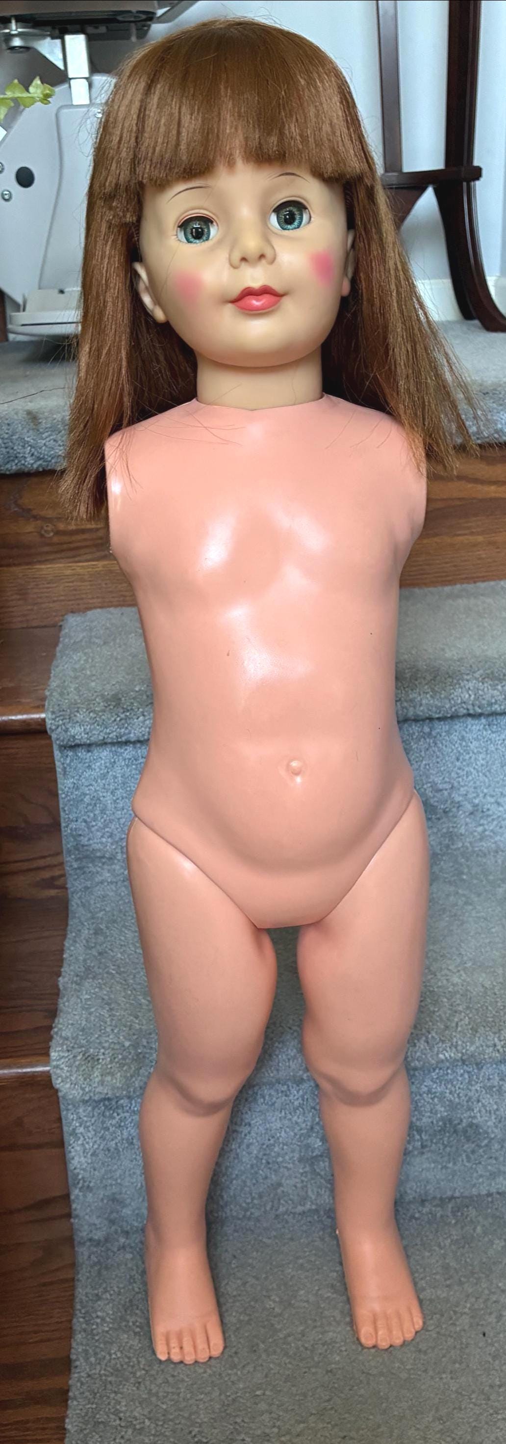 POUPÉE VINTAGE playpal doll 1960 de 68 cm USA
