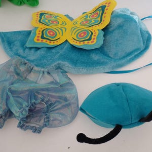 2000 NABCO Tagged Muffy Bear Butterfly Outfit Clothes Flutterbyes A Fairy Folly