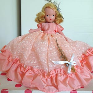 Vintage 5.5&quot; Nancy Ann Storybook NASB &quot;November Lass&quot; Bisque Socket Head w/Box