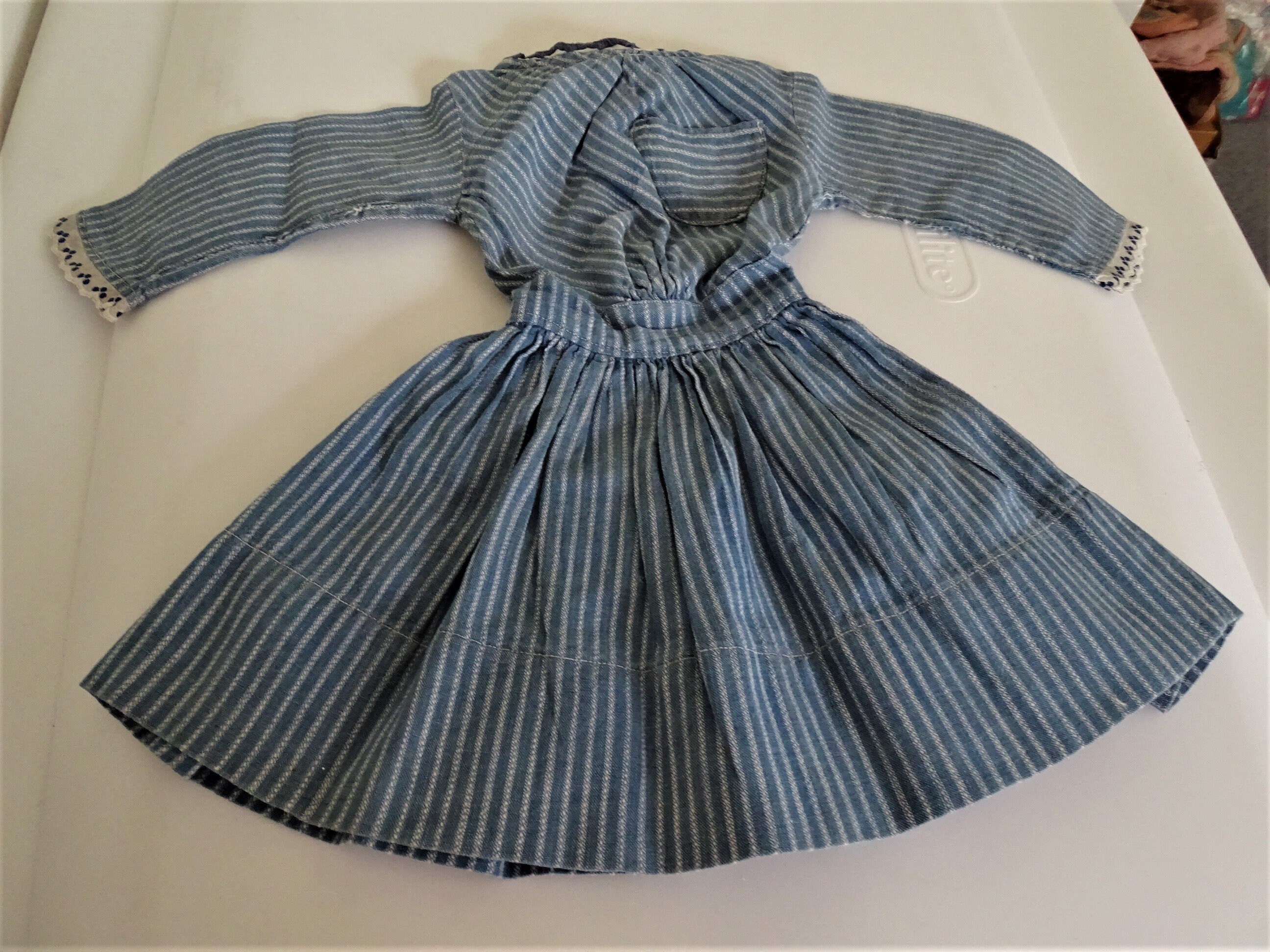 Antique Calico Blue Dress - Etsy