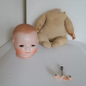 Antique 16&quot; Bye-Lo Bisque Head Baby Doll Grace S. Putnam in Parts Doll Hospital