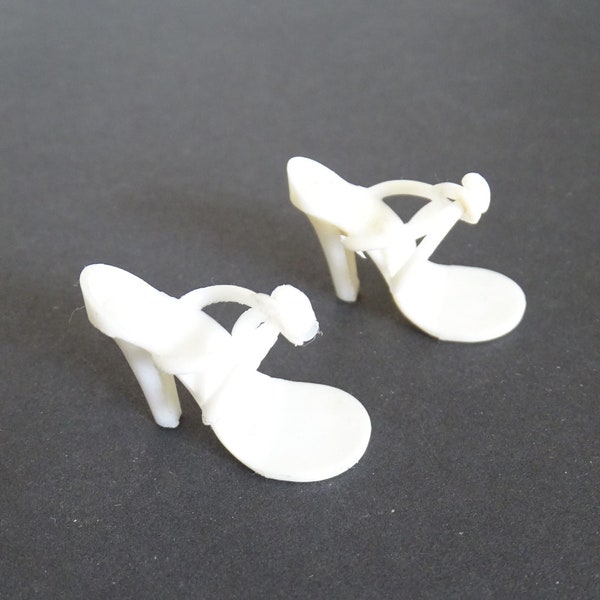 Vintage 1960's White High Heels Shoes for Vogue Jill 10" Fashion Doll