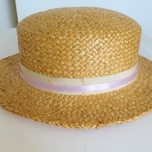 Vintage Betmar New York Women's Woven Straw Hat 22 Circumference image 3