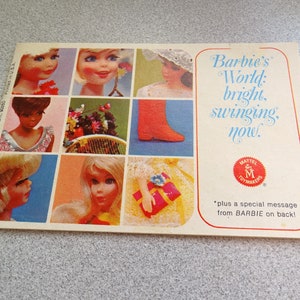 Vintage 1968 Mattel Barbie Booklet World of Barbie Fashions