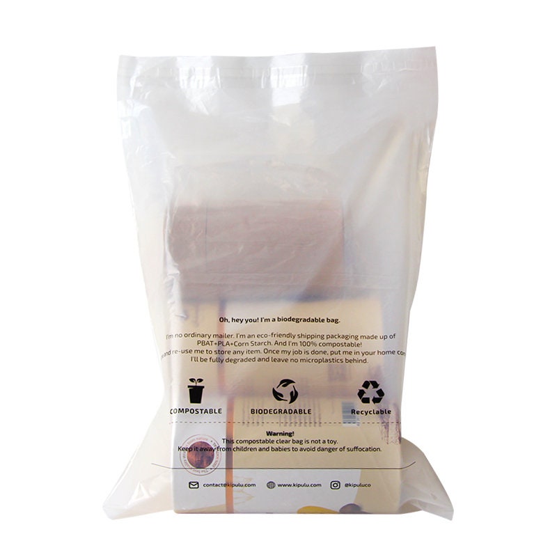 Clear Compostable Cellophane Bags, 6x9, 100 Pack