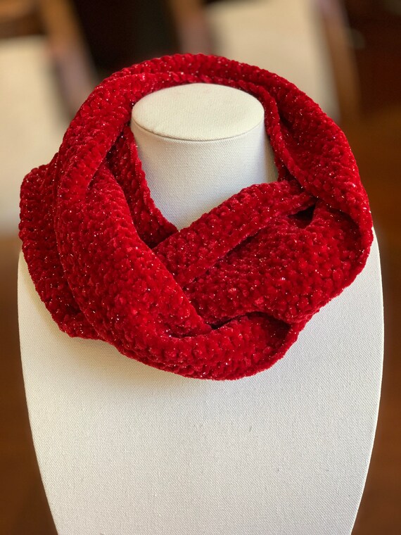 Red 2024 sparkly scarf