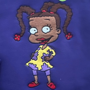 Cozy Cartoon-Inspired Embroidered Hoodie – Perfect Gift for Fans