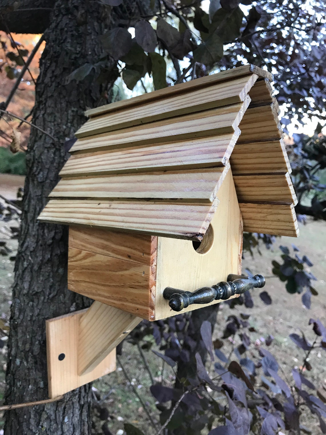 Upcycled Wood Bird House | Etsy