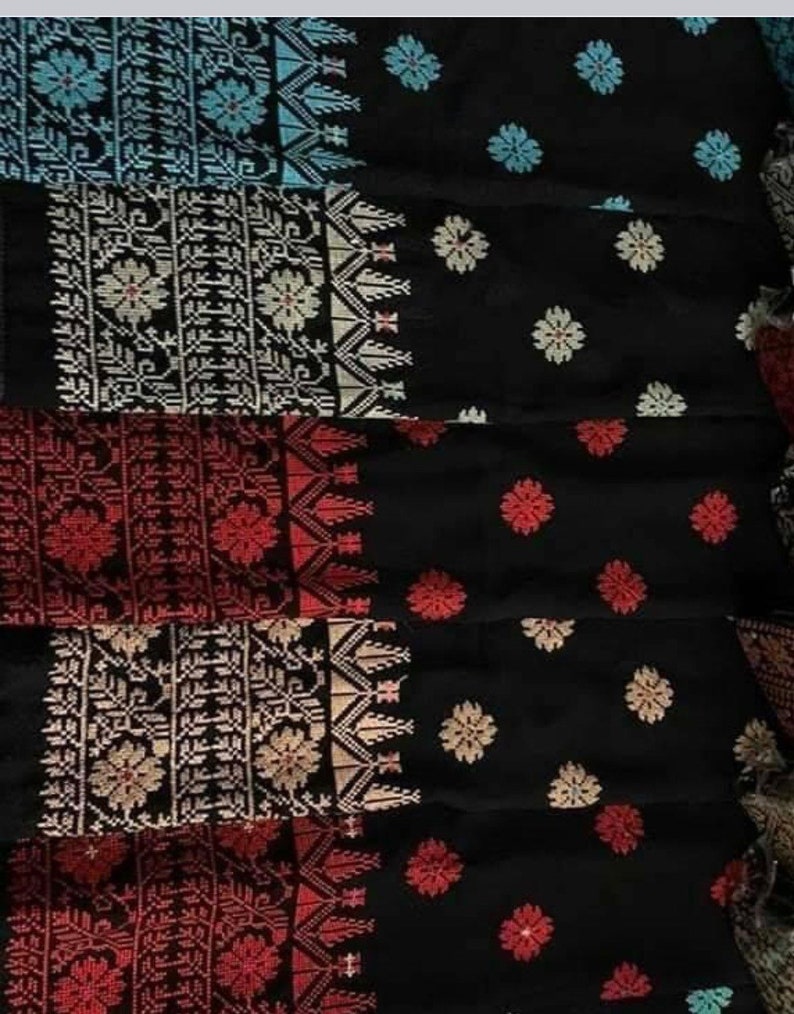 Palestinian Tatreez embroidery scarves scarf image 2