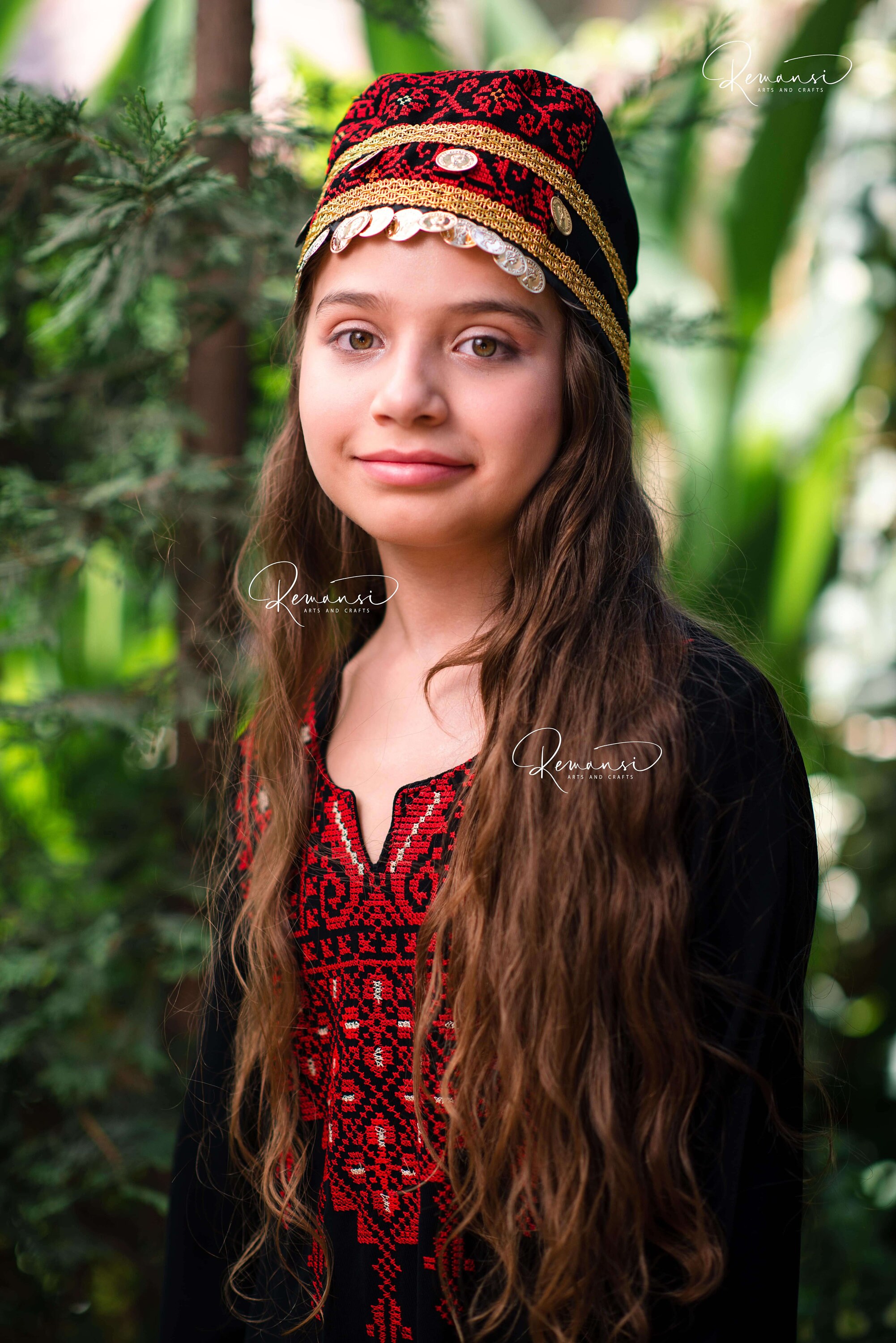 Palestinian Jordanian Tatreez Embroidery Turban Hat With