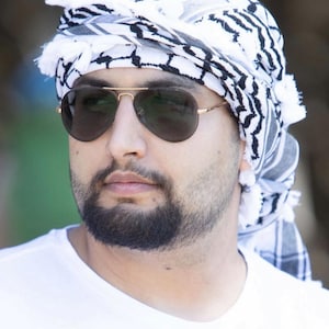 Black and white, red and white, plain white  Palestinian  shemagh Keffiyeh scarve Palestine hattah scarf hatta 100% cotton for men and women