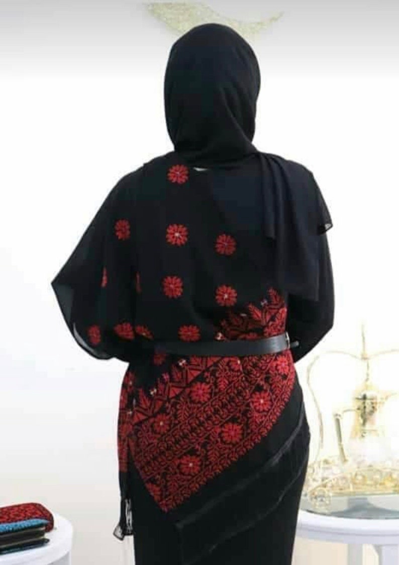 Palestinian Tatreez embroidery scarves scarf image 5