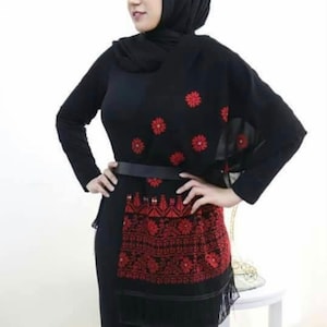 Palestinian Tatreez embroidery scarves scarf image 1