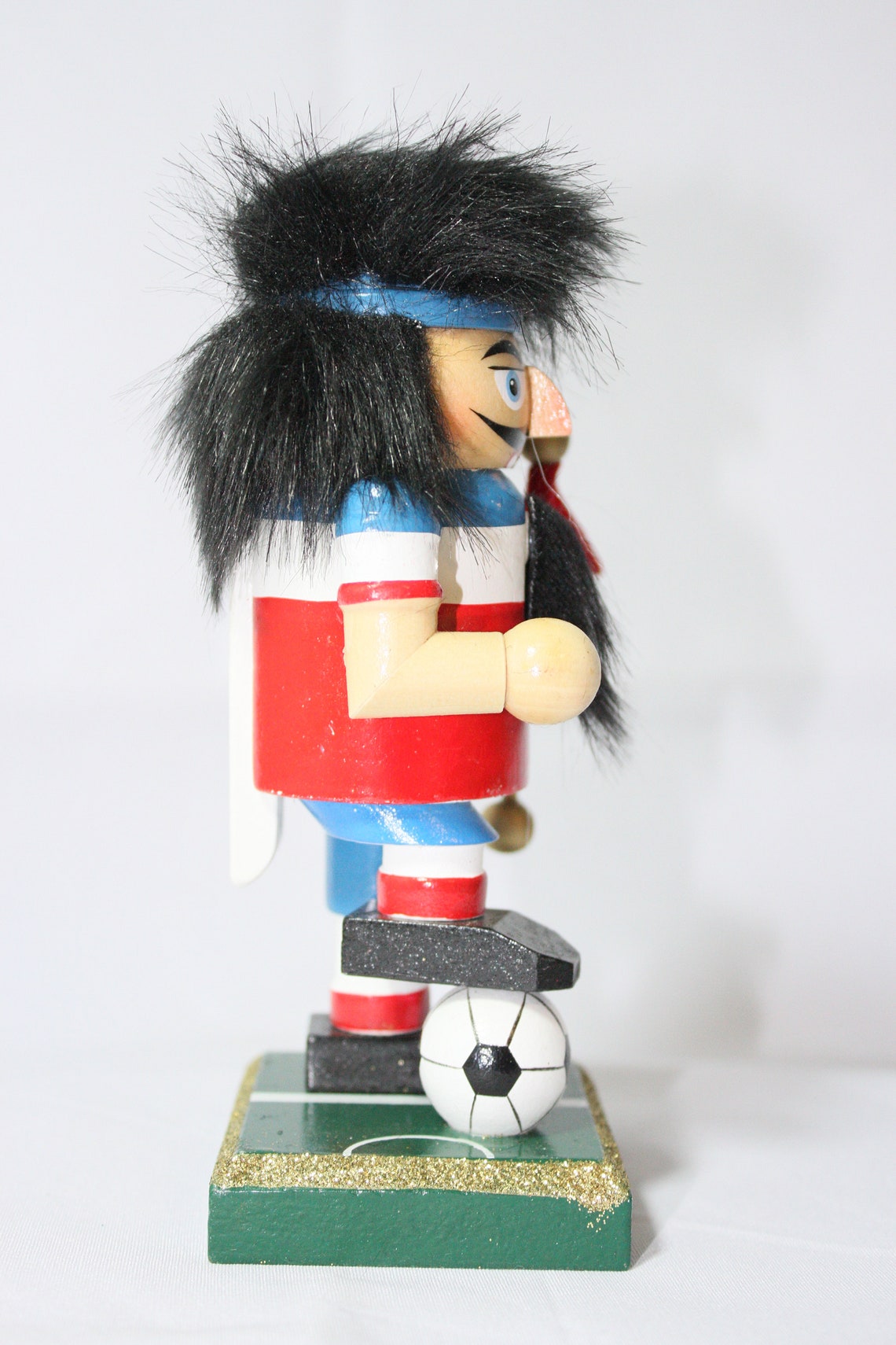 NUTCRACKER USA Soccer Player Wooden Painted 6.5 Etsy