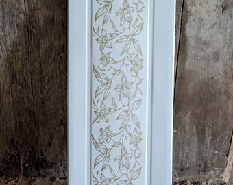 Salvaged Vintage Floral Metal Siding