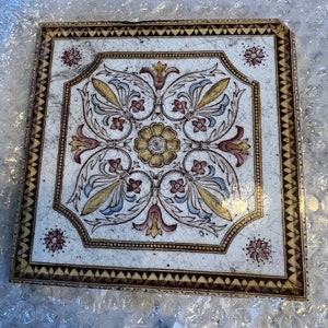 8 Antique Original Fireplace Tiles