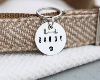 Personalised Dog/Cat Tags - Hand Stamped Aluminium Tag | Pet ID Tag
